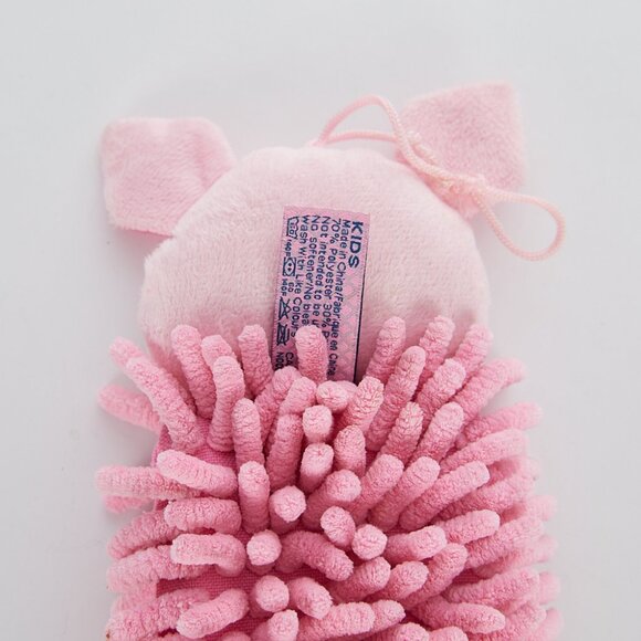 Norwex Hand Towel Pet To Dry Pink Pig Hanging Kids Chenille Microfiber - Picture 3 of 5